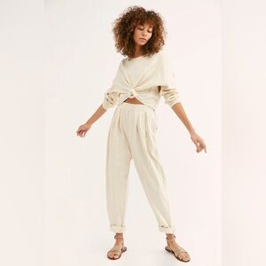 Free People FP Beach Women's Culver City Sweatshirt in Cream